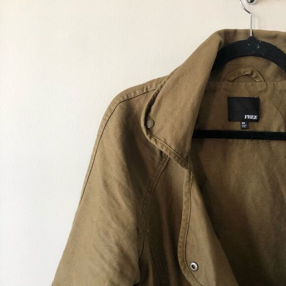 Wilfred Free Rayder Olive Green Moto Jacket - Picture 4 of 9